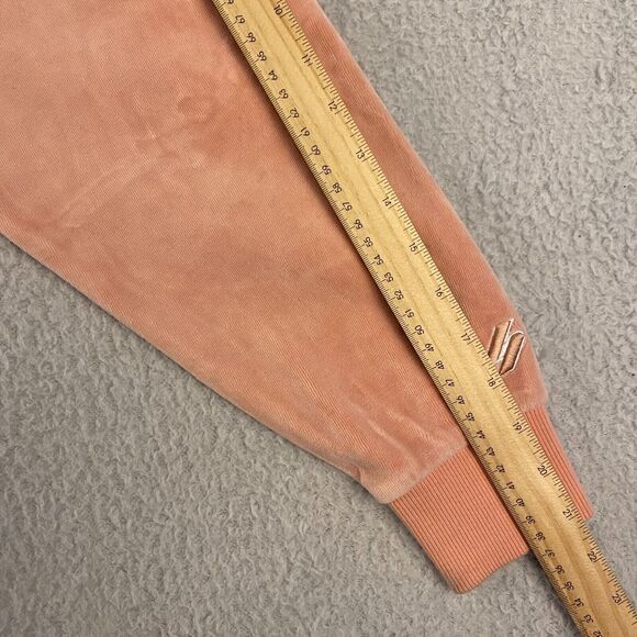 Superdry Velour Graphic Boxy Crew Neck Sweatshirt Woman Peach Size 10 - Picture 11 of 13